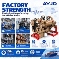 Moteur diesel fiable KTA50 V16 1429KW 4 temps turbocompressé refroidi par eau pour les opérations de camions à benne basculante minières