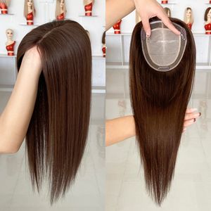 พร้อมส่งท็อปเปอร์ผมแท้ 100% สำหรับผู้หญิง ผมบราซิล ท็อปเปอร์แบบผูกมือทั้งหัว HD Lace Topper ขนาด 5.5x6 นิ้ว พร้อมซิลิโคน - Product Image 3