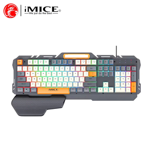 คีย์บอร์ด GK-700เล่นเกมใหม่พร้อมที่วางมือปุ่ม104ปุ่มหมวกหลายสีและไฟด้านหลังสีรุ้ง - Product Image 6