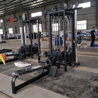 Appareil de musculation multifonctionnel 8 stations avec crossover par câble pour usage commercial en salle de sport, en acier