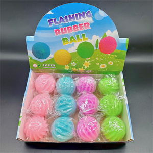 HAPU Factory 7cm TPR Moire <b>Ball</b> <b>LED</b> Light Touch Training Toy for Ages 5+ Unisex Children's Party - Product Image 6