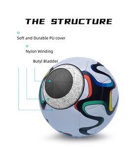 Pallone da Calcio Personalizzato con Logo, Cucito a Macchina, per Allenamento, Misura Personalizzabile, Resistente per Uso Interno/Esterno, Regalo Promozionale Sportivo - Product Image 2