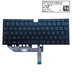 Teclado Francés para Portátil Huawei <span class=keywords><strong>Matebook</strong></span> <span class=keywords><strong>X</strong></span> <span class=keywords><strong>2020</strong></span> <span class=keywords><strong>MATEBOOK</strong></span> <span class=keywords><strong>X</strong></span> EUL-W19P EUL-W19 EUL-W29 NSK-380BN NSK-380BH Sin Retroiluminación - Product Image 4