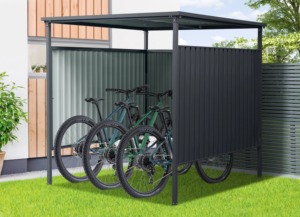 Usine directement vente <span class=keywords><strong>abri</strong></span> de stationnement de bicyclette en métal en acier galvanisé - Product Image 3