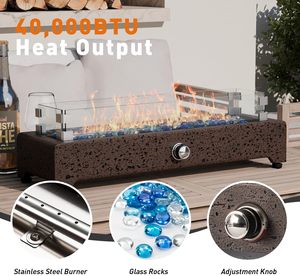 Modern Design Propane Gas <strong>Fire</strong> <strong>Pit</strong> Outdoor Gas FirePit <strong>Table</strong> <strong>Fire</strong> <strong>Pit</strong> for Garden and Backyard - Product Image 2