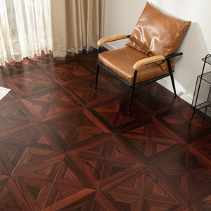 Suelo de Parqué Radial de Madera de Palisandro Multicapa de 16 mm, Antimicrobiano, Antiarañazos, Silencioso, Brillante, Grado AB, para Proyectos de Diseño de Interiores - Product Image 2