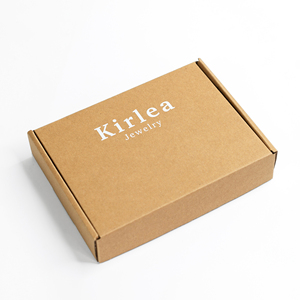 20x14x4cm <b>Small</b> Custom Logo Kraft Mailer Box Recyclable Corrugated Paper <b>Gift</b> Box for <b>Small</b> Clothing Lingerie Jewelry Shipping - Product Image 5