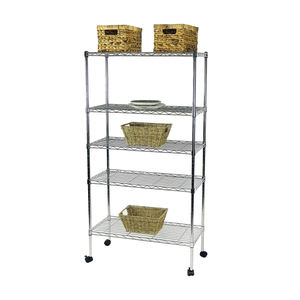 Spot <span class=keywords><strong>Commodity</strong></span> 5 Tier Ajustable Aprobación NSF Estantería de metal Estante de almacenamiento de cocina Estante de alambre - Product Image 2