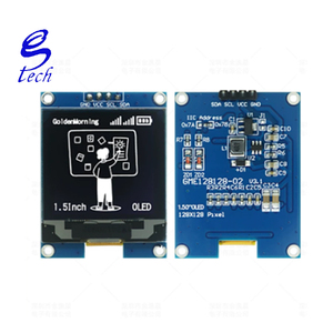 Pantalla OLED de cristal líquido de 1,5 pulgadas, módulo de pantalla pequeña SSD1327 de 128x128, monocromática IIC de 4 pines - Product Image 3