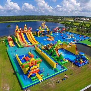 Juego gigante al aire libre parque inflable Carrera Grande mega castillo hinchable loco 5K carrera de obstáculos <span class=keywords><strong>locos</strong></span> a la venta - Product Image 5