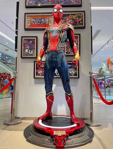 Estatua de Spider-Man de Tamaño Real, Escala 1:1, Escultura Artística de Resina y Fibra de Vidrio del Iron Spider de los Vengadores, con Ojos LED, Coleccionable - Product Image 1