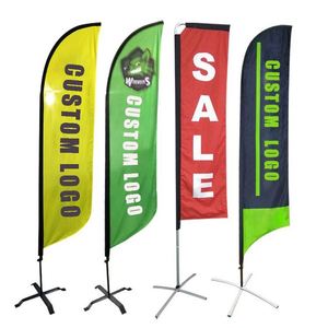 Publicité événementielle Impression Drapeau de plage personnalisé Chine Drapeau de plage extérieur sur mesure - Product Image 1