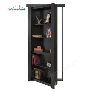 Puerta Oculta Moderna Seeyesdoor para Hoteles, Villas y Casas, Marco <span class=keywords><strong>de</strong></span> Aluminio, Puerta Secreta Oculta Tipo Librero - Product Image 5