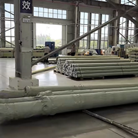Poteau utilitaire léger en PRV/GRP pour économie de fret, poteau électrique en fibre de verre facile à manipuler pour l'exportation mondiale
