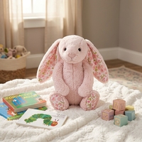 Peluche Lapin de la Série Jellycotts du Royaume-Uni, Jouet en Peluche Doux, Poupée Lapin Rembourrée, Peluche Animale Kawaii pour Enfants