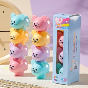Stylos surligneurs multicolores en forme de petite souris mignonne, non effaçables, cadeau promotionnel d'entreprise - Product Image 4