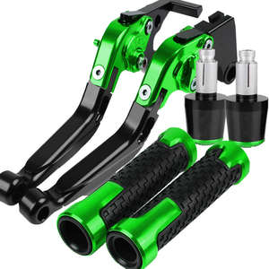 Para <span class=keywords><strong>KAWASAKI</strong></span> <span class=keywords><strong>ER6N</strong></span> / ER6F 2009 - 2017 2016 2015 2014 <span class=keywords><strong>2013</strong></span>, palanca de embrague de freno plegable para motocicleta, perilla de 22mm, extremo de agarre de mano para manillar - Product Image 2