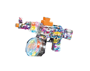 Broyeur électrique AK47 à billes de gel avec lumière, chargement à grande vitesse, pistolet de pulvérisation de colle automatique, pistolet à balles d'eau élastique en gel - Product Image 2