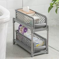 Organisateur de cuisine en plastique, étagère à épices, armoire coulissante, tiroir coulissant