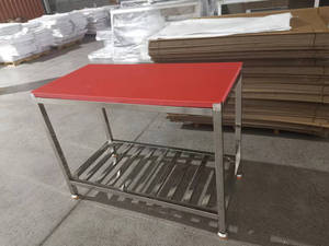 Stainless Steel Single Layer Work Tables <strong>Preparation</strong> Stations with Wheels