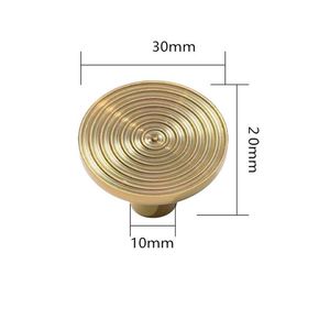 Spiral Round Brass Door <strong>Knobs</strong> Modern Cabinet <strong>Drawer</strong> Single Hole Brass Handle <strong>Knob</strong> - Product Image 6