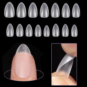 15 Tailles – Nouveaux Ongles en Gel Souple Mat X – Courts, Amande, Cercueil, Carrés – Capsules d'Extension d'Ongles à Couverture Complète – <span class=keywords><strong>Faux</strong></span> Ongles en Acrylique - Product Image 1