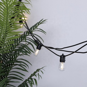 IP65 15M Thương Mại Cấp <span class=keywords><strong>LED</strong></span> Chuỗi Lights S14 <span class=keywords><strong>LED</strong></span> Retro Edison Filament Bulb EU Connectable Wedding Sạn Holiday Chiếu Sáng Vòng Hoa - Product Image 4