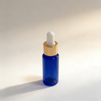 Flacon compte-gouttes en plastique PET pour huile essentielle, sérum cosmétique pour le visage, 15 ml, 20 ml, 30 ml, 40 ml, 50 ml
