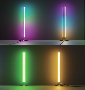 LED 270. Lámpara Inteligente para Decoración de Dormitorios y Mesa, RGBIC con Cambio de Color, Controlada por Aplicación, Regulable, para E-sports, Negra - Product Image 3