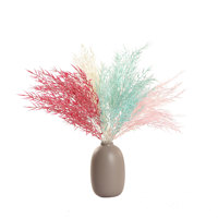 Décoration intérieure : Accessoires en herbe de bambou artificielle, bouquets de fleurs artificielles, plantes murales en PVC souple pour intérieur - Vente transfrontalière