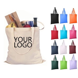 Vente en gros de sacs à provisions réutilisables à bas prix avec logo imprimé sur mesure grands sacs fourre-tout unis blancs en toile de coton écologique avec fermeture éclair - Product Image 6