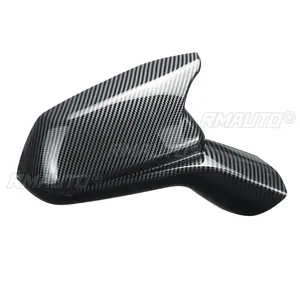 1 par de cubiertas de espejo retrovisor lateral estilo cuerno en negro brillante para Chevy Camaro SS RS ZL1 LT 2016-2021 - Product Image 4