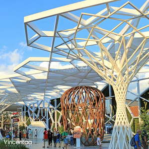 Vincentaa уличная декоративная белая полая скульптура росписью большая скульптура бесплатные образцы - Product Image 2