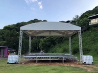 Échafaudages en treillis métallique personnalisés avec système de connexion rapide Ringlock portable pour scènes de concert, événements et tentes d'exposition