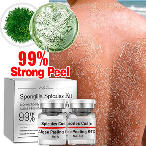 Potente Peeling alle Alghe con Spicule di Spongilla Pure al 99%, Peeling Viso alle Erbe con Bioneedling, Polvere di Spongilla per Peeling al 99% - Product Image 1