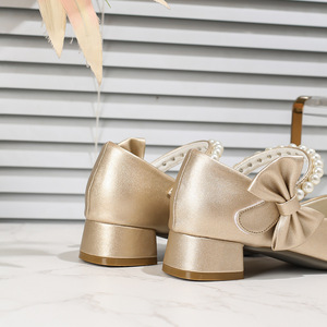 Scarpe Eleganti da Principessa con Tacco Alto per Ragazze, Alla Moda in Microfibra Multicolore, Suola in Gomma per Feste, Matrimoni e Spettacoli - Product Image 6