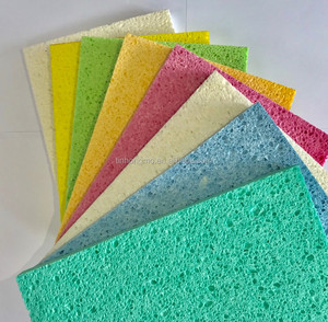 Multi Color Wood Pulp Sponge Compressed Cellulose Sponge <b>Sheet</b> Eco Friendly Cleaning Pad Household Scrubber Material Block - Product Image 5