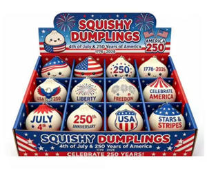 Juguete Promocional Antiestrés: Dumplings y Bollos Blandos con Cara Sonriente, Juguetes de Comida con Kit de Vaporera - Product Image 1