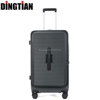 Ensemble de valises de style sportif grande capacité avec poche avant pour ordinateur, coque rigide en ABS PC, étanche et léger, sac de voyage