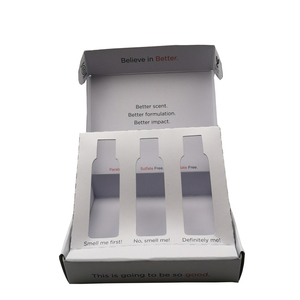 Caja de embalaje de cosméticos corrugado con logotipo impreso personalizado e inserto - Product Image 4