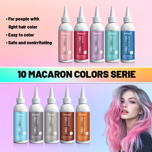 Crème Colorante Capillaire Semi-Permanente Brillante Professionnelle VOJO en Gros, Marque Privée, 200ml, Teinture Capillaire Sans Ammoniaque pour Fêtes et Utilisation Temporaire - Product Image 2