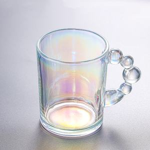 Tasse à café au lait de luxe rétro au design élégant, en verre à bulles à prix abordable, style Instagram, avec tasse à thé de l'après-midi et tasse de niche pour la sieste - Product Image 1