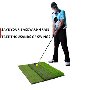 Tapis de frappe de Golf 3 en 1, tri-gazon, personnalisé, entraînement à gazon Long et <span class=keywords><strong>court</strong></span>, pour l'intérieur et l'extérieur, vente en gros, usine, - Product Image 4