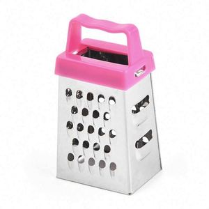 Kitchen Accessories Manual Grater 3 Inches 4 Side Multi-Function Stainless Steel Fruits Vegetables Cheese Ginger Mini <b>Box</b> Grater - Product Image 6