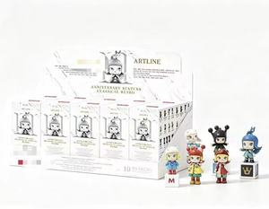 Set di Statuette da Collezione in PVC Scala 1/10 Serie Blind Box Edizione Limitata 2026 Anniversario Retro Art Toy - Personaggi Misteriosi Cartoon - Product Image 1