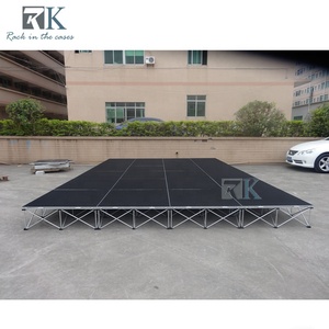 Non-slip <b>Platform</b> <b>Stage</b> with Aluminum Riser Mobile with Trolley <b>Stage</b> - Product Image 2