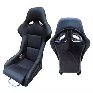 Sièges de course baquets fixes en fibre de verre Tissu PVC PU daim noir Sièges Kia Stinger en fibre de carbone avec compatibilité <span class=keywords><strong>Sparco</strong></span> - Product Image 5