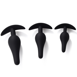 Силиконовая Анальная пробка для женщин и мужчин, Черный Размер <span class=keywords><strong>S</strong></span> M L с Анкерной основой, секс-товары Juguetes Sexuales - Product Image 1