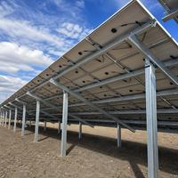 Système de montage au sol pour panneaux solaires en acier galvanisé à chaud, support de fixation pour panneaux solaires agricoles, installation facile