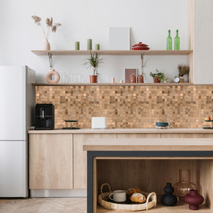 Nhà Máy Outlet Peel Và Stick Tường Gạch Backsplash Tự Dính Bronze Gạch <span class=keywords><strong>Mosaic</strong></span> Kim Loại Gạch Thiết Kế Cho Trang Trí Nội Thất - Product Image 5